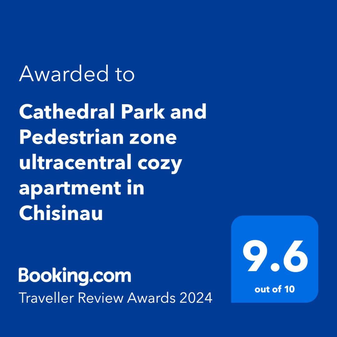 Cathedral Park And Pedestrian Zone Ultracentral Cozy Apartment In Кишинёв Экстерьер фото
